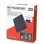 Внешний твердотельный накопитель USB 3.0 500GB Western Digital WDBMCG5000ABT-WESN My Passport Go BLUE