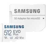 Карта памяти MicroSDXC 512GB Samsung MB-MC512KA/RU EVO Plus A2 V30