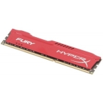 Оперативная память DIMM 8GB DDR3-1600 HyperX HX316C10FR/8 FURY Red